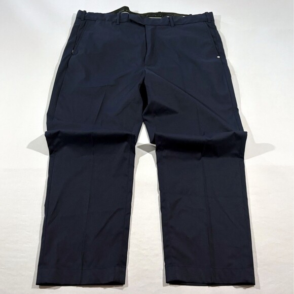 RLX Ralph Lauren Golf Pants Mens 38x28 Navy Blue Straight Leg Commuter Polyester - Picture 1 of 12